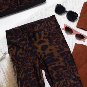Koral high rise leopard/cheetah bike shorts